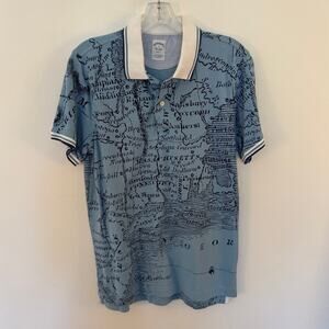 Brooks Brothers Atlas Polo Blue Cotton Piqué Shirt Men’s Size S Classic Preppy